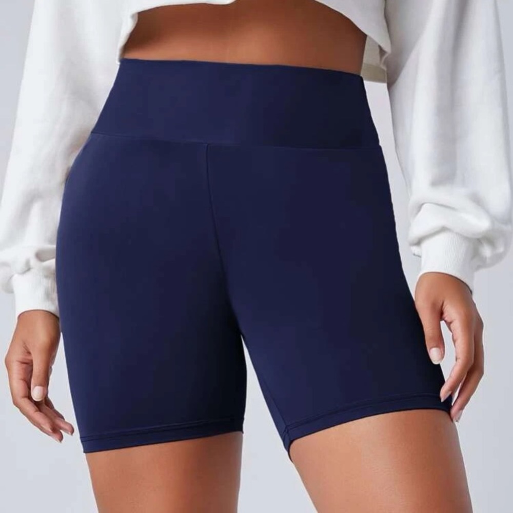 SHEIN Curve Navy Blue Biker Shorts Size 14 (1XL)